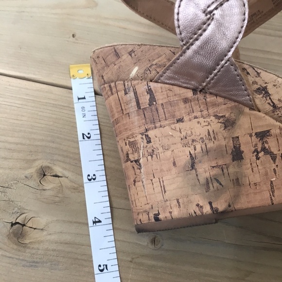 B.O.C APPLE WEDGE SANDAL wedge rose gold size 10 - Picture 10 of 11